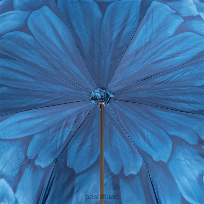 مظلة | 189 21065-13 ص 17 - مظلة داليا زرقاء فاخرة، قماش مزدوج PASOTTI Z446V337